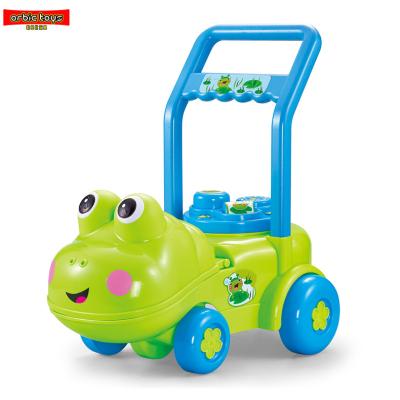 China 2019 Adjustable Baby Walkers Kids Cars Hand Push Car Toy Music Learning Early Childhood Education Ride and Learn to Walk for sale