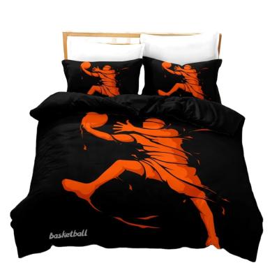 China Wholesale Anti-Static Basketball Bedding Set 100% Cotton Linen Queen Comforter Large Sets Bedding for sale