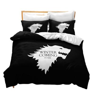 China Anti-Static Wholesale Game Of Thrones Bedding Set Duvet Cover Crib Bedding Sets 100% Cotton Brand for sale