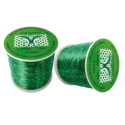 China PA Reel Bestseller High Tensile Monofilament Super Strong Green Nylon Fishing Line for sale