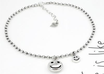 China Pulsera sonriente preciosa 2018 de la plata de la joyería S925 de la cara de Ankara del nuevo producto de los proveedores del oro para la hermandad de mujeres en venta