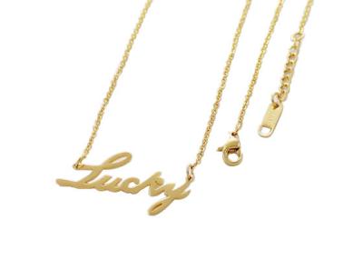 China Monogram Stainless Steel Chain Necklace for sale