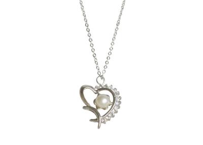 China 925 Sterling Silver Heart Necklace Chains for sale