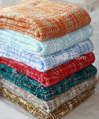 China 50DB92 PORTABLE Space Dyed Acrylic Loop Fringed Chunky Cover for sale