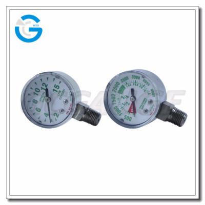 China High Quality Plastic 40mm Chrome Plated 1.5inch Medical Oxygen Pressure Gauge for sale