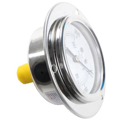 China Brass or high quality stainless steel wetted parts all stainless steel back connection vacuum capsule pressure gauge with flange for sale