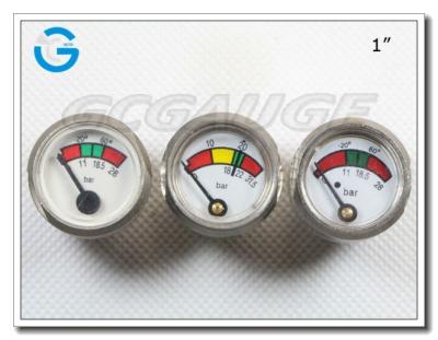 China Chrome Plated Brass High Quality Chrome Plated 1 Inch 25 Mm Fire Extinguisher Diaphragm Pressure Gauge for sale