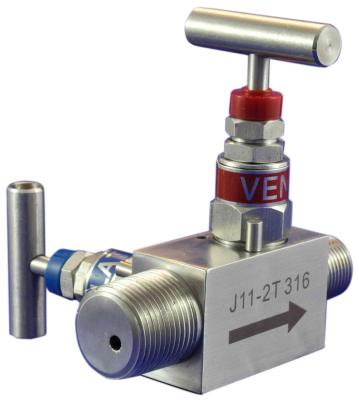 China High quality stainless steel 316 stainless steel three way valve for pressure gauge for sale