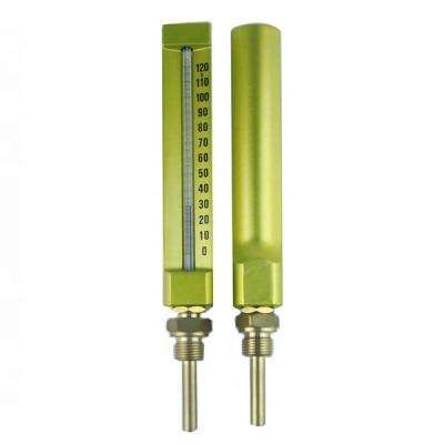 China High Quality Industrial V-shaped Brass Tank Thermometer for sale