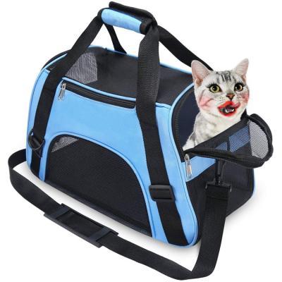 China Sustainable Airline Approved Pet Carrier, Soft-Sided Pet Travel Carrier For Cats Dogs Puppy Comfort Portable Foldable Pet Bag for sale