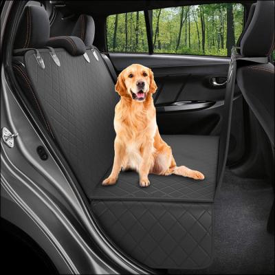 China Travel Dog Seat Cover Back Protector Waterproof Scratchproof Non-slip Hammock For Dog Backseat Protector Durable Pet Seat Cover For Car for sale