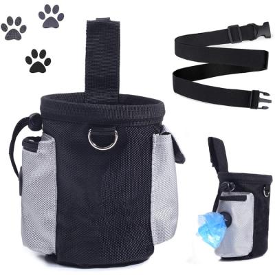 China Viable Universal Portable Puppy Treat Pouch Adjustable Poop Bag Dispenser Dog Training Pouch For Walking Hiking for sale