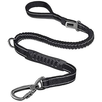 China Personalized 6 Padded Dog Car Seat Belt Leash Multifunctional Handles Shock Absorbing Thoughtful Leash For Walking Running Training for sale