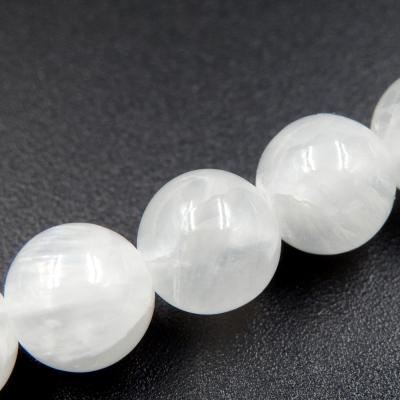 China DIY Jewelry Making Wholesale Natural Selenite Loose Stone Beads For Jewelry Making for sale