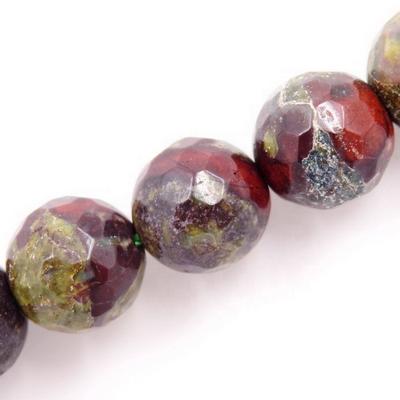 China DIY Jewelry Making Wholesale Natural Faceted Bloodstone Russia Loose Stone Beads For Jewelry Making for sale