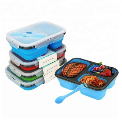 China 2023 Wholesale Hot Selling Custom New Arrival Disposable Kitchen Accessories BAR 8 9 Inch Free Collapsible Silicone Reuse Food Bowl Containers for sale