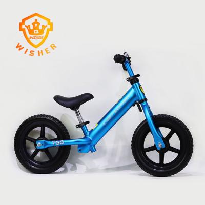 China 2022 Street WISHER China Wholesale Aluminum Children's Balance Bike Baby Balance Bike for sale