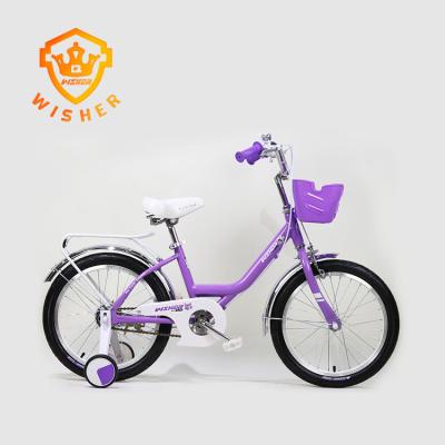 China 18 Inch Street Bicycle Wholesale Girl's High Quality Purple Princess Purple Children's Bicycle for sale