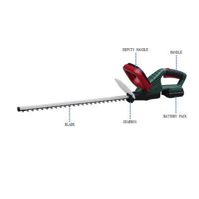 China Anti-Slip Handle Cordless Hedge Trimmer with 18V Battery and Fast Charger Lithium Electric Power Shears Garden Tools for sale