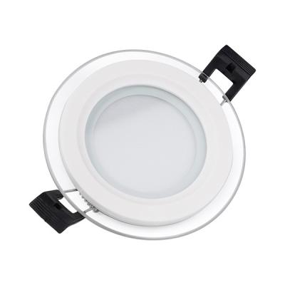 Cina Dia 95mm 6W Downlight LED con vetro di alluminio + PS per illuminazione bianca calda e luminosa in vendita