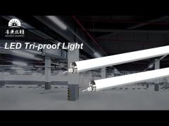 HS Ip65 LED Tri Proof Light 120lm/W-150lm/W 1200*90*90mm 1400*90*90mm