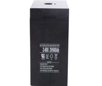 China Black Deep Cycle Lead Acid Battery 2v 600ah Ups Power Inverter Power for sale