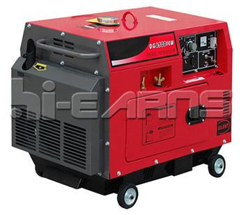 China Air-cooled welding generator 1.8KW silent welding generator--red color, single phase for sale