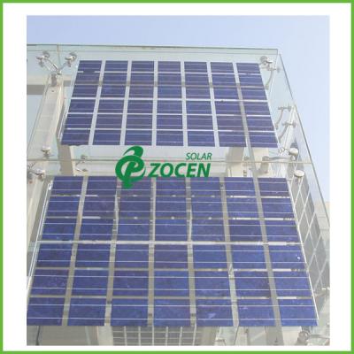 China Roof Mounted Transparent PV Double Glass Solar Panel On - Grid Utility Solar Systems for sale