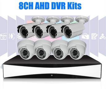 China 8Channel Full HD CCTV DVR Kit 1280 x 720 1 Megapixel CCTV Cameras for sale