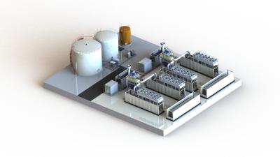 Cina Centrale elettrica di Genset, centrale elettrica messa in recipienti 20MW 400V/11KV/23KV in vendita