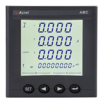 China Acrel AMC96L-E4/KC RS485 4DI2DO 3*57.7/100V LCD Digital KWH Energy Meter 3 Phase Power Analyzer For Substation 96*96mm for sale