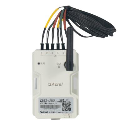 China Acrel ATE300M Multi Channels 433mhz-510mhz Wireless Wireless Temperature Sensor With NTC Temp Head For Distribution Box for sale