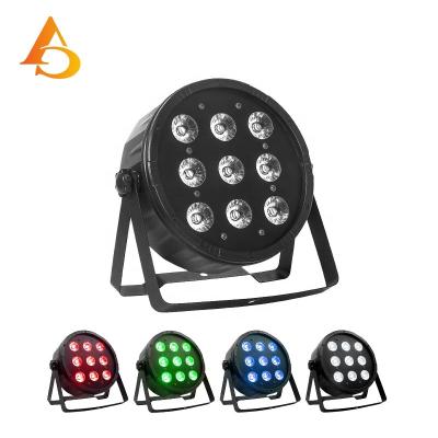 China Easy installation 9*10w rgbw 4in1 led wash dj par light stage beam lights led disco lights for sale