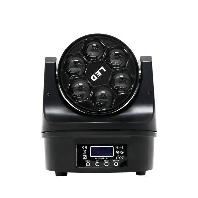 China Disco China Led Stage Lighting 6pcs 10w RGBW Mini Bee Eye Beam Moving Head Light for sale