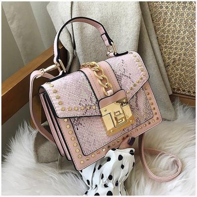 China Factory Professional Fashion High Quality Fashion Handbag Women Snake PU Leather Handbag For Ladies High Quality for sale