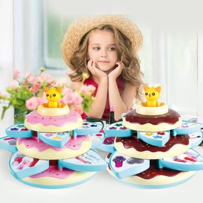 China Wholesale Kid Baby Role Play Party Beauty Gift Girls Sets Prepare Cosmetics Box Children Make Up Play Toy Set 28*19.5*28cm for sale