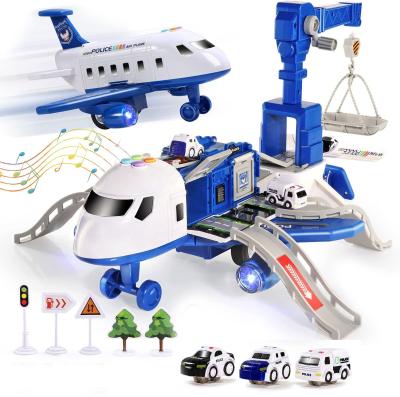 China 31.5*23.5*13.5 CUTE STONE Kid's Toy Transport Plane Educational Electric Airplane Toys Deformable Aircraft Toy for sale