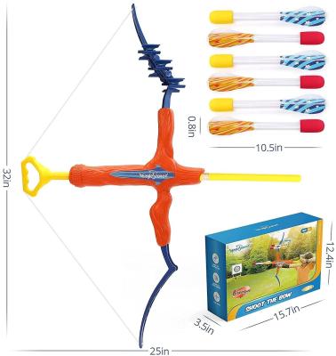 China Best Selling Outdoor Archery Set Bow Kit Long Range Shooting Games Practice Toys Archery Set With 6 Foam Arrows For Kid 40*9* 31.5cm for sale