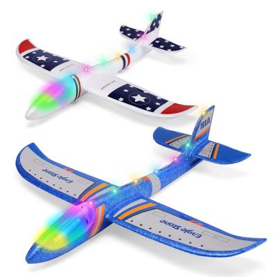 China Kids Fun Outdoor Sports Toys Wholesale Toy Manual Throwing Foam Plane Airplane Large Air Glider Outdoor Sports Toys Summer Fun Toys Fly Foam Planes foam for kids for sale