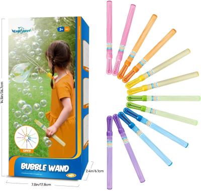 China 48 Ounce Bubble Wand Toys Plastic Bubble Solution 12 Pcs Outdoor Activity Bubble Wand Toys Multicolor Kids for sale