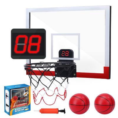 China Strong Steel Rim Basketball Toy Gifts Over The Door Kids Indoor Sports Record Toys CreativeToy Gifts Electronic Scoring for sale