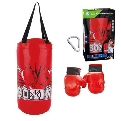 China New PU Child Leather Punch Bag Set Kick Fighting Hanging Sandbag Strong And Durable Punch Boxing Heavy Bag for sale