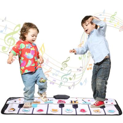 China Educational Toy EagleStone Musical Mat Piano Keyboard Play Mat Portable Musical Blanket Instrument Toy with 8 Sound Electronic Children Animals Dance for sale