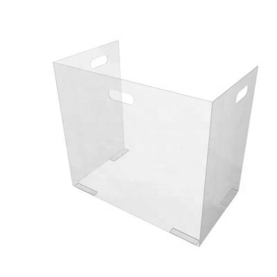 China sneeze guard & Shield for Student Acrylic Desk Dividers Sneeze Keeps Portable Folding Sneeze Guard for Offices Clear Acrylic Desk Screen for sale