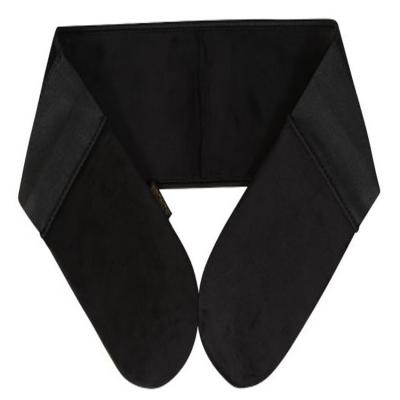 China Woven Velvet Velvet Back Self Tanner Black Applicator With Glove Suit For Lotion for sale