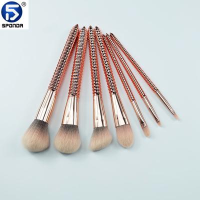 China Alibaba Wholesale Bling Facial Cosmetic Makeup Brush Synthetic Makeup Brush 8 PCS for sale