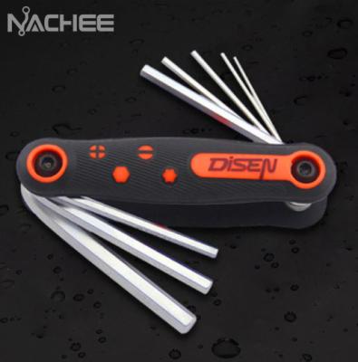 China Durable 8 PCS Folding And Torx Hex Wrench Set Universal Key Set Repair Used Wrench Set Star Head Professional DIY Tool for sale