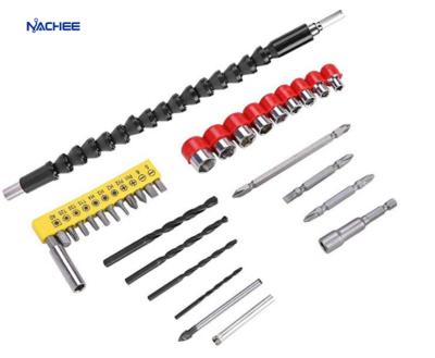 China etc Set Shaft 28pcs Flexible Universal Drill Bit Screwdriver Accessories Electric Screwdriver Bits Kit Drill Bits For Metal for sale