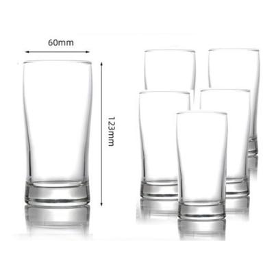 China New Classic/Postmodern 240ml Glassware Specialized Drinking Soda Beer Glass Cup Mug Hotel Bar Restaurant Bar Home Party Gifts Water Tea Juice Tumbler for sale