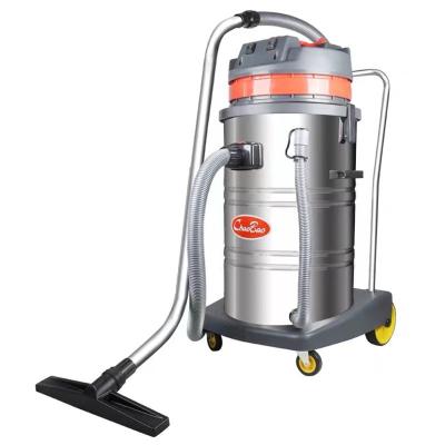 China Hotel 2000W 60L High Quality Industrial Stainless Steel Wet And Dry Carpet Vacuum Cleaner Prices for sale